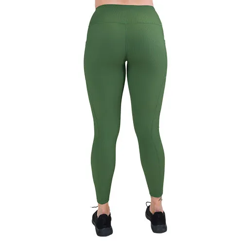 Ribbed Leggings | Hunter Green