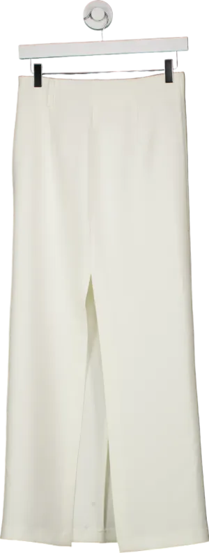 River Island White Wide Leg Trousers UK 8