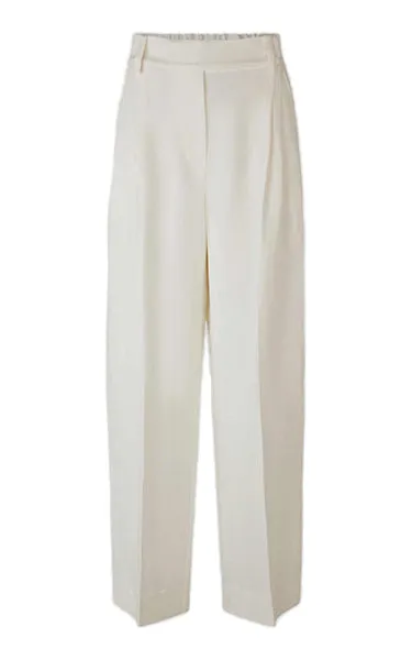 Second Female Lino Trousers Antique White