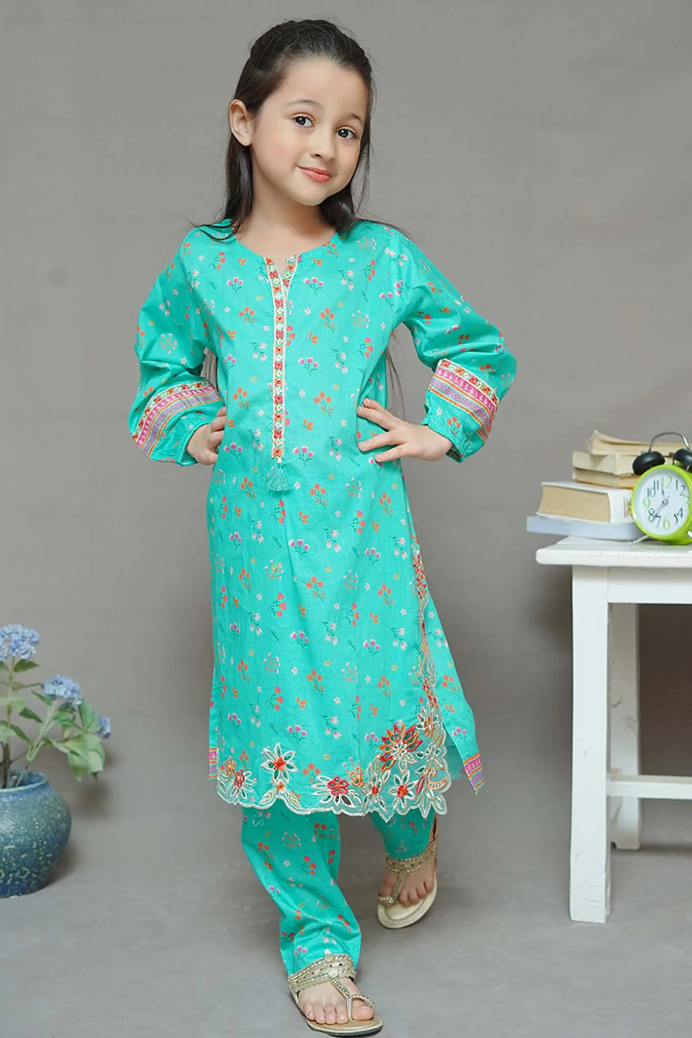 Shanzey Stitched 2 Piece Embroidered Cutwork Kids Collection'2024-SHK-1927