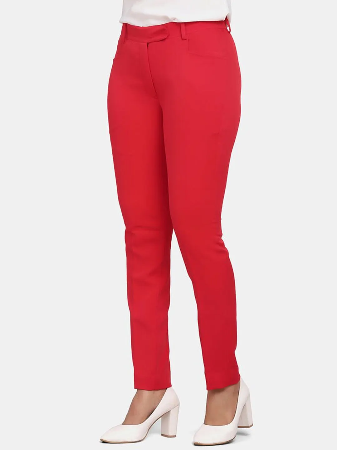 Slim Fit Trouser - Red