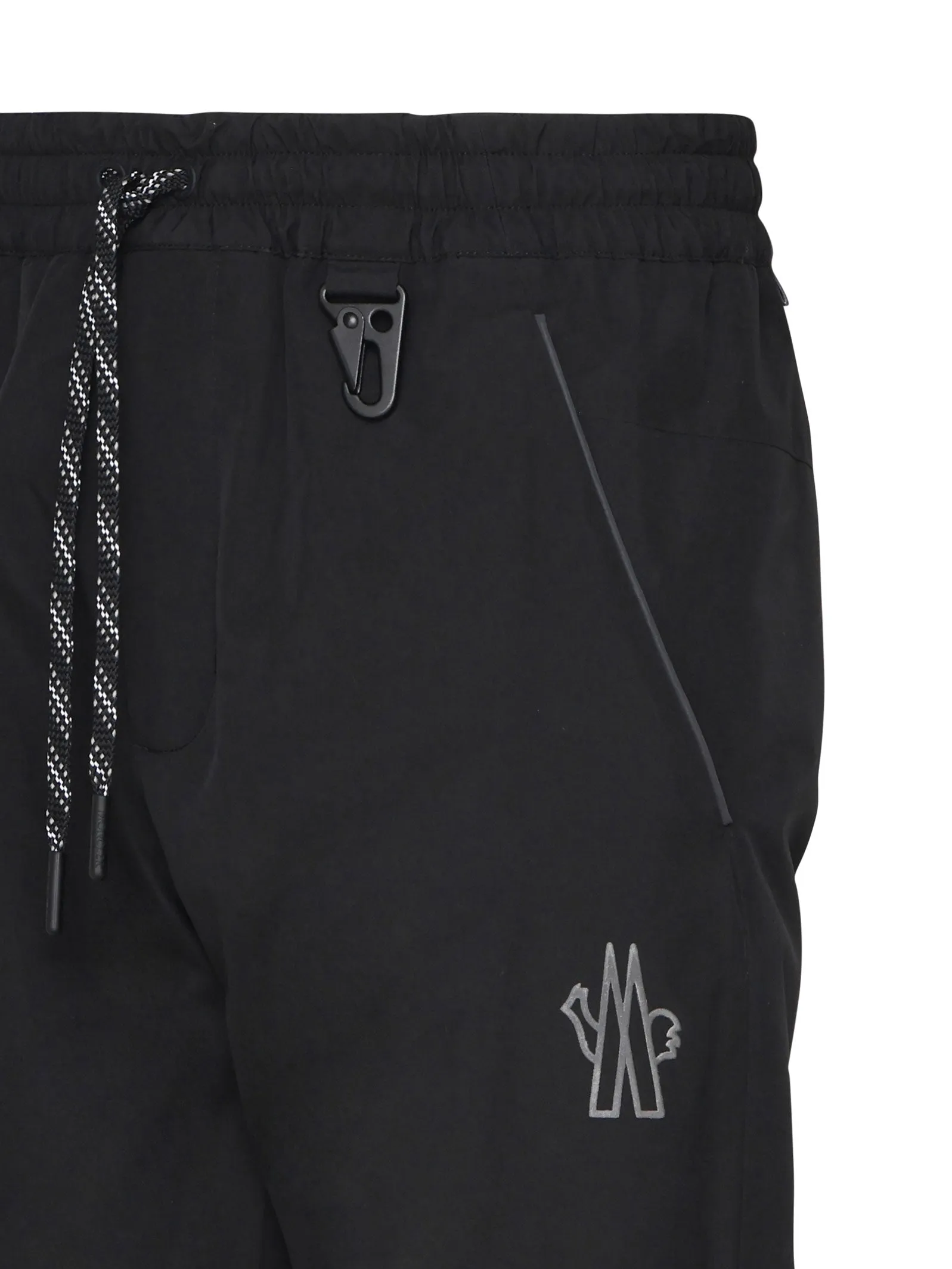 Sporty Black Slim Fit Trousers