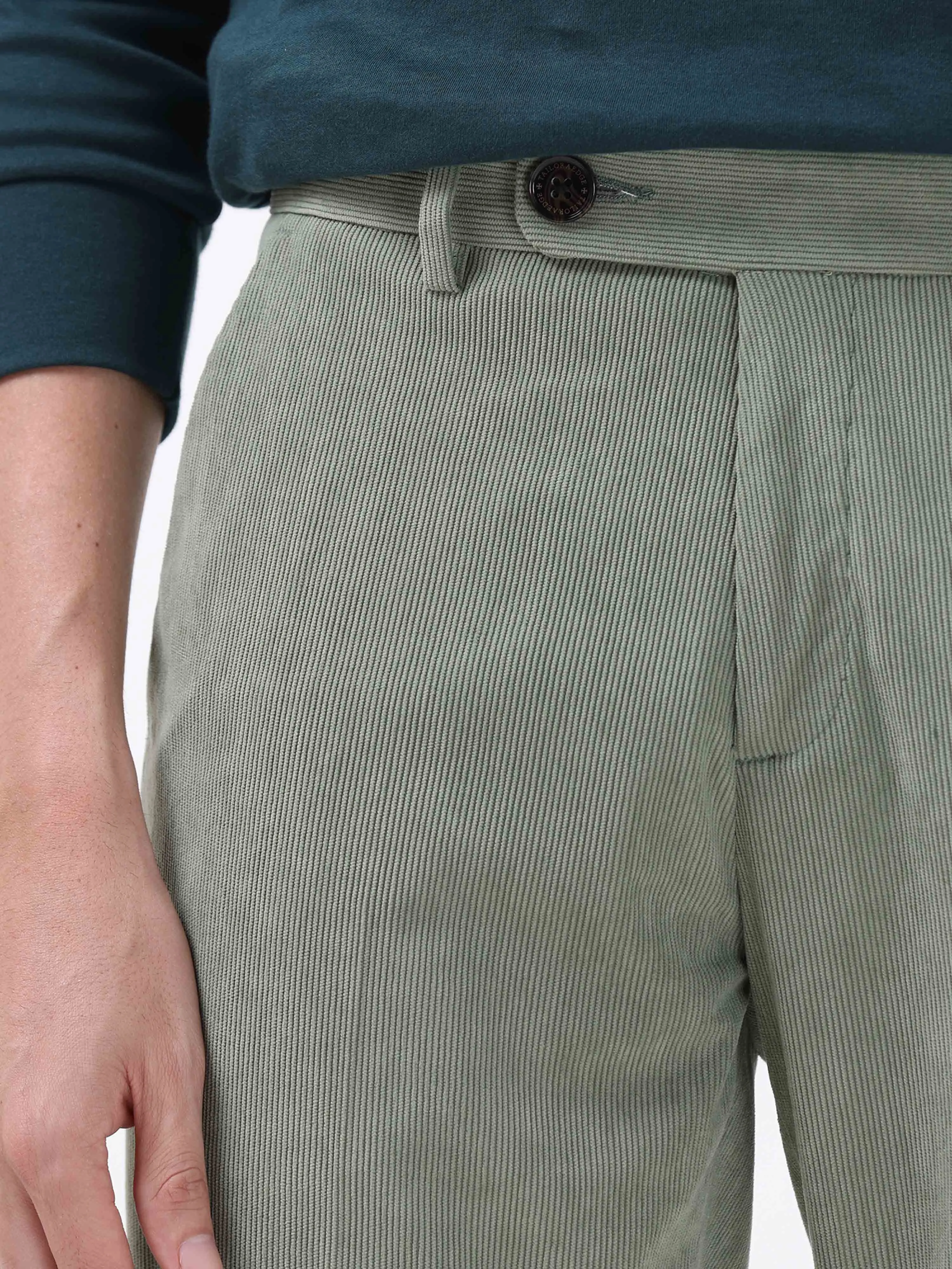 Statement Corduroy Light Olive Pant