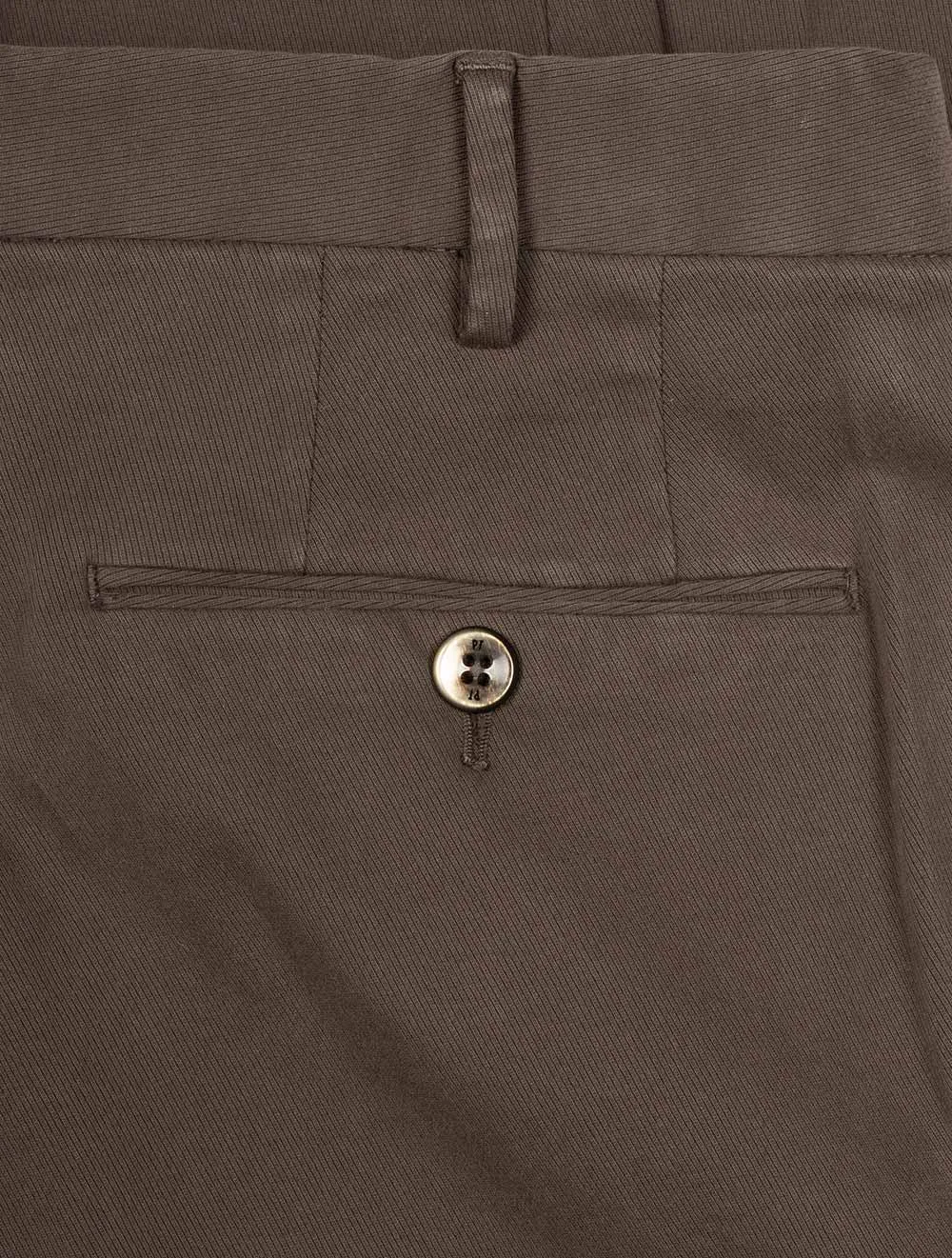 Stretch Cotton Chinos Brown