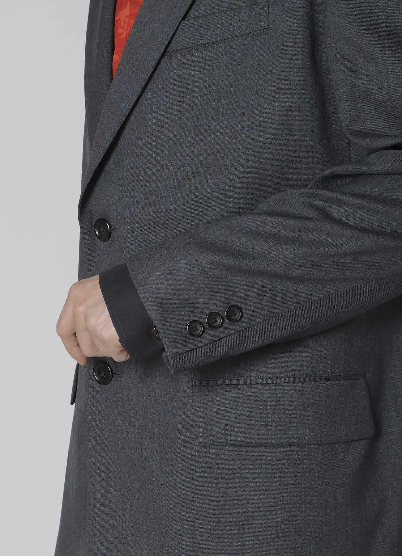 SUIT GABARDINE JACKET WITH 2-BUTTONS