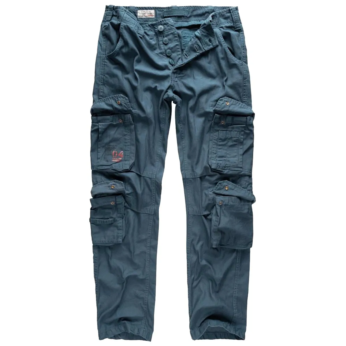 Surplus Airborne Slim Fit Cargo Trousers Blue