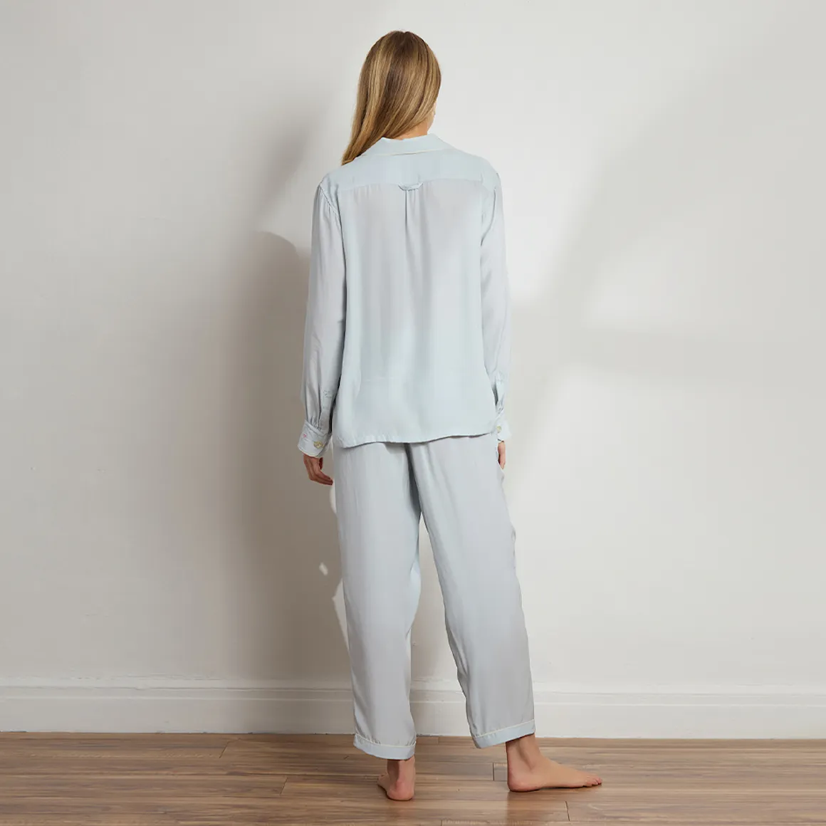 Washable Silk Long PJ Set