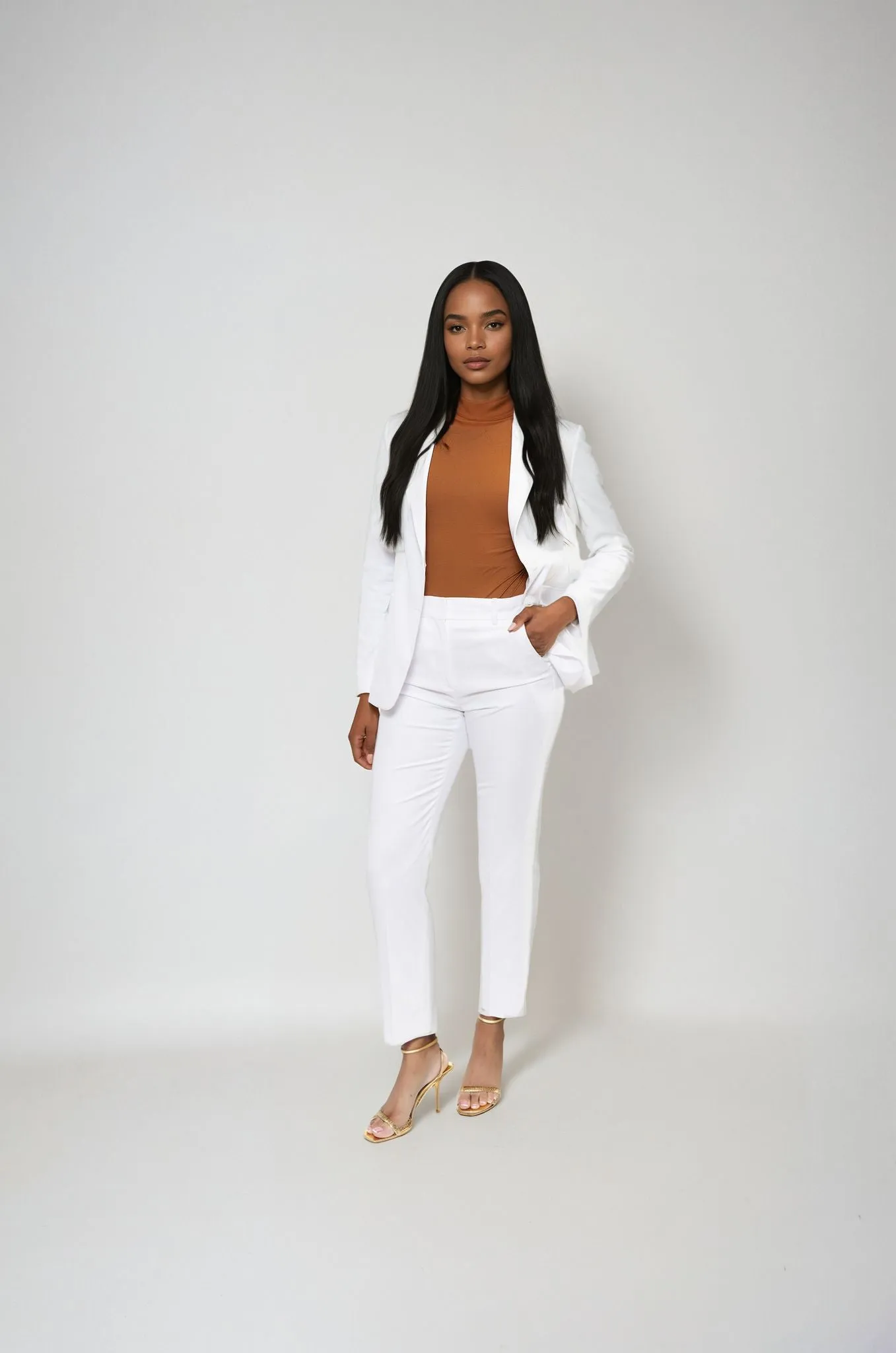 Women's White Suit Separates Jacket